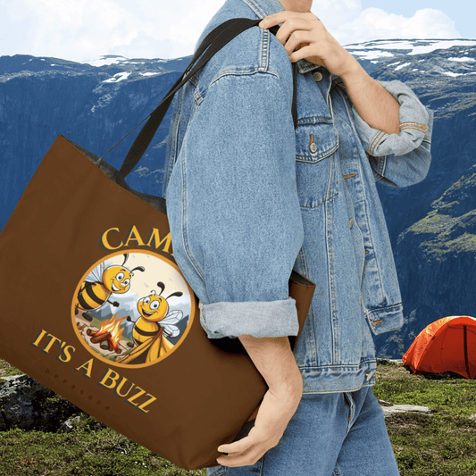 Camping gear beeasone tote bag