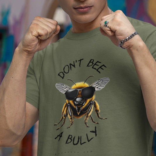 Don't bee a bully - Soft colors MF Adult Tshirt