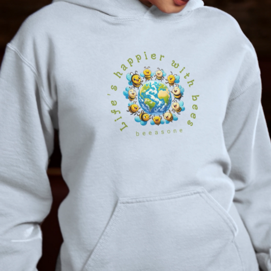 Life's Happier beeasone Unisex Heavy Blend™ Hooded Sweatshirt