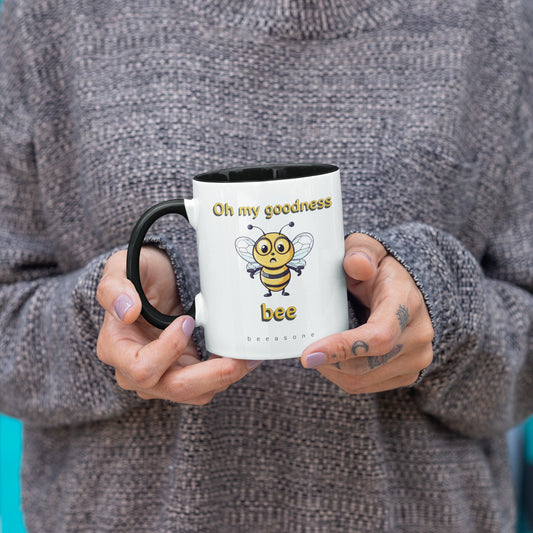 Oh my Goodness Bee beeasone Hot Chocolate or Coffee Mug (Standard size mug 11oz or 15oz lead and BPA Free)
