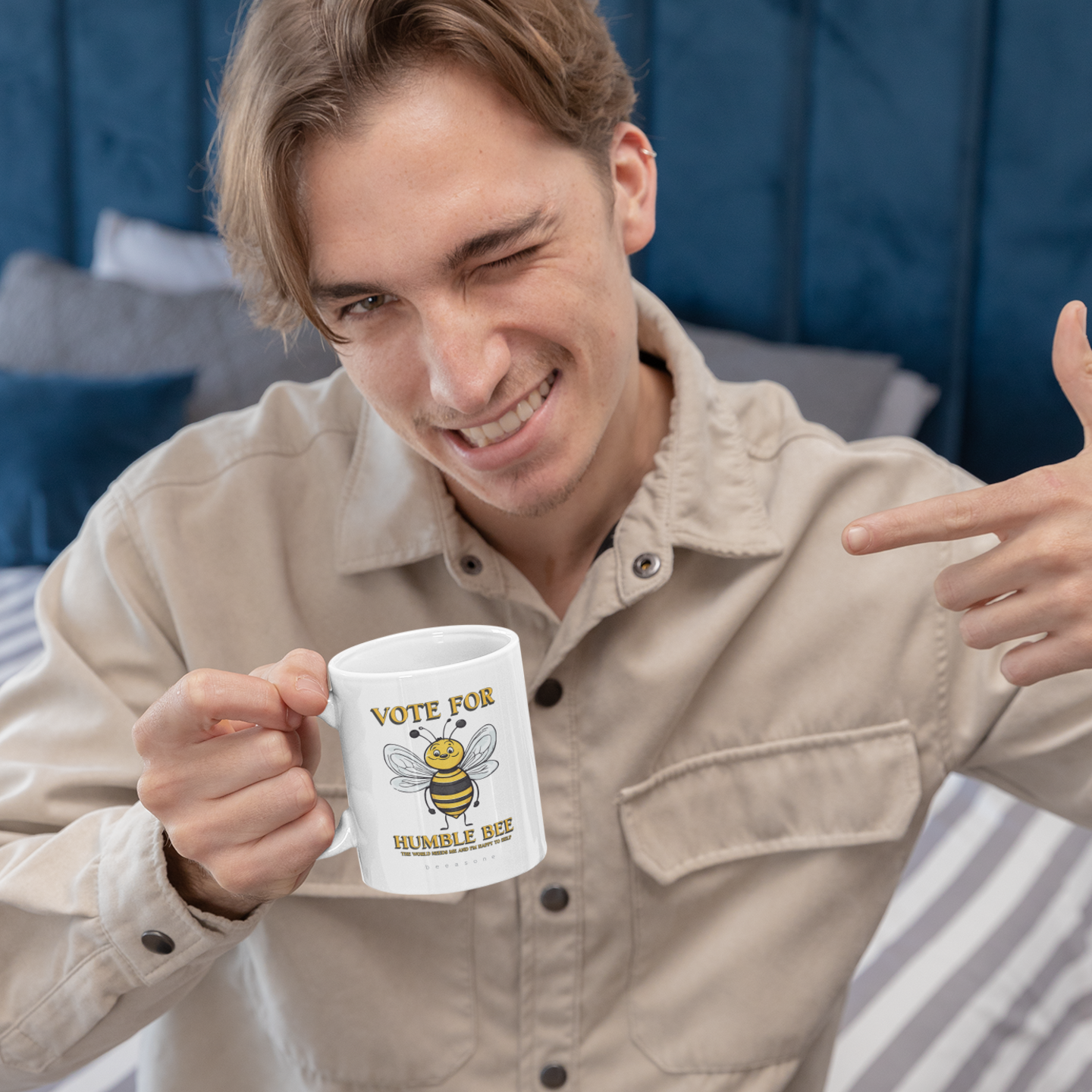 Vote for Humble Bee beeasone coffee mug