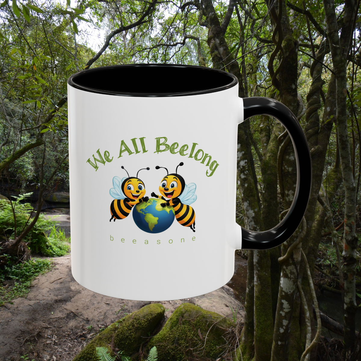 Show you care with this beeutiful mug available in different colors from beeasone.com